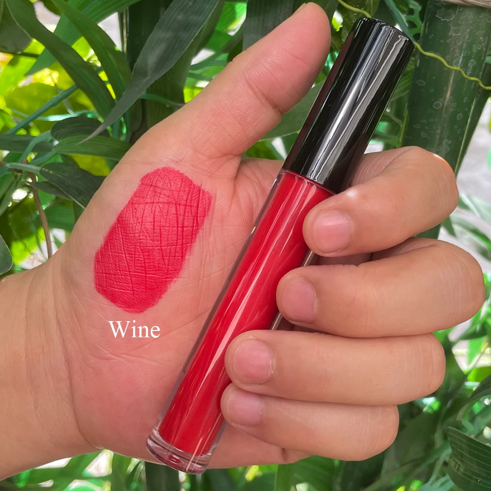 Wholesale Low Moq Matte Liquid Lipstick Vegan Private Label Waterproof Long Lasting Lip Stick Custom Liquid Lipstick