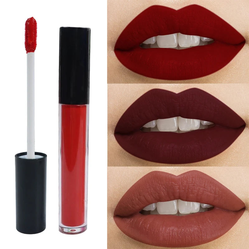 Wholesale Low Moq Matte Liquid Lipstick Vegan Private Label Waterproof Long Lasting Lip Stick Custom Liquid Lipstick