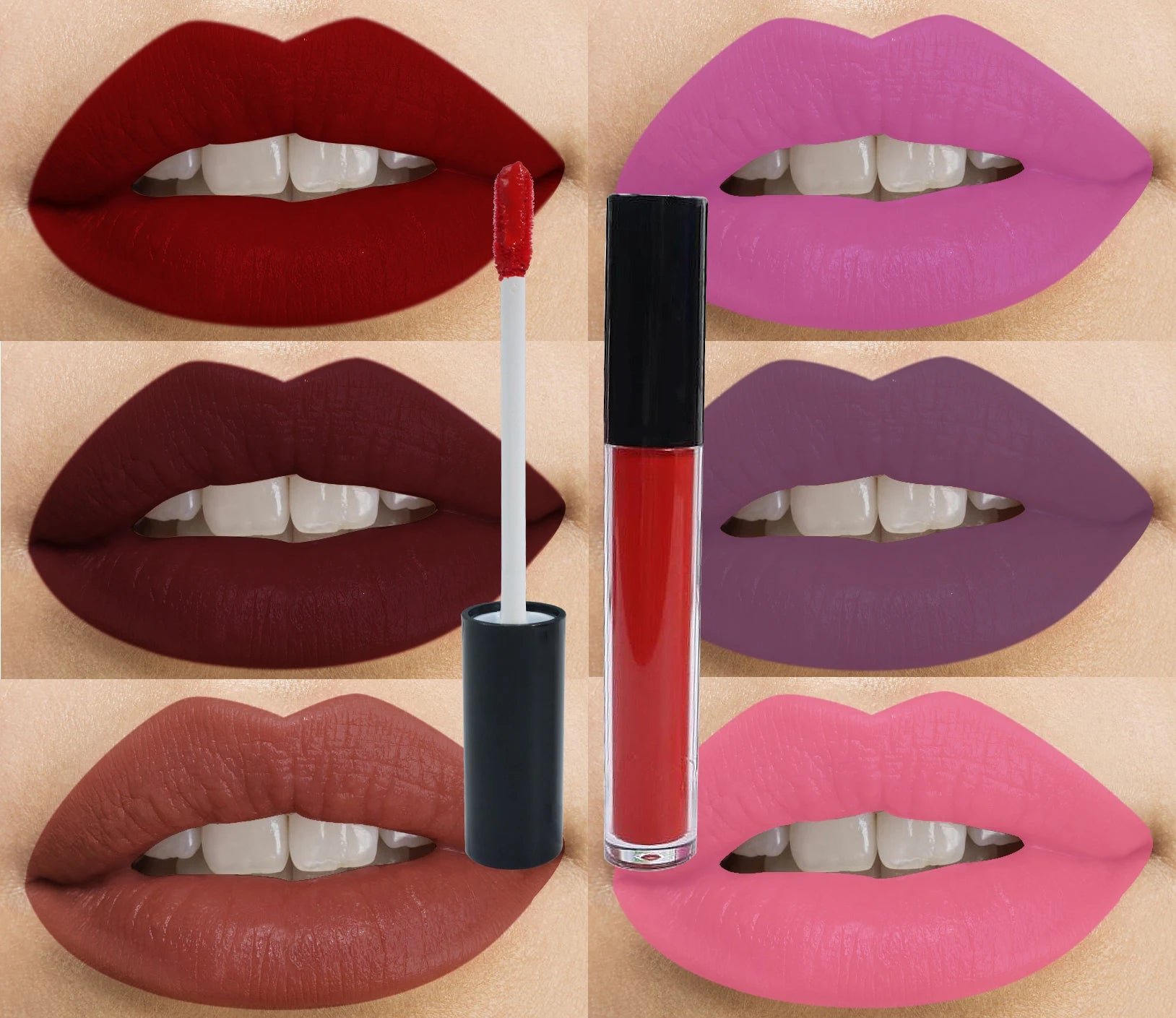 Wholesale Low Moq Matte Liquid Lipstick Vegan Private Label Waterproof Long Lasting Lip Stick Custom Liquid Lipstick