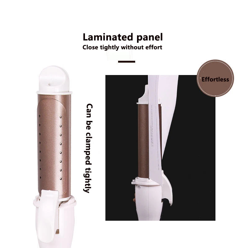 Fer à friser électrique professionnel, bigoudis en céramique, LCD, boucles à rouleaux, baguette ondulée, outils de coiffage à la mode