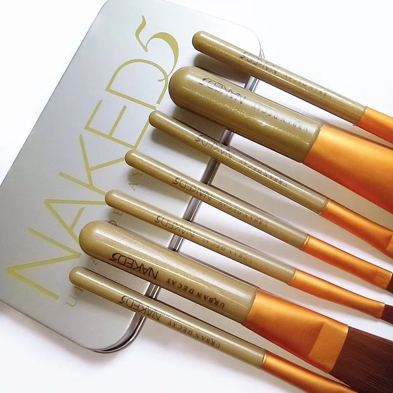 Ensemble de pinceaux de maquillage haut de gamme, poils souples pour un usage facile, outils de maquillage pour le visage, fond de teint, fard à paupières, correcteur, Eyeliner, 12 pièces