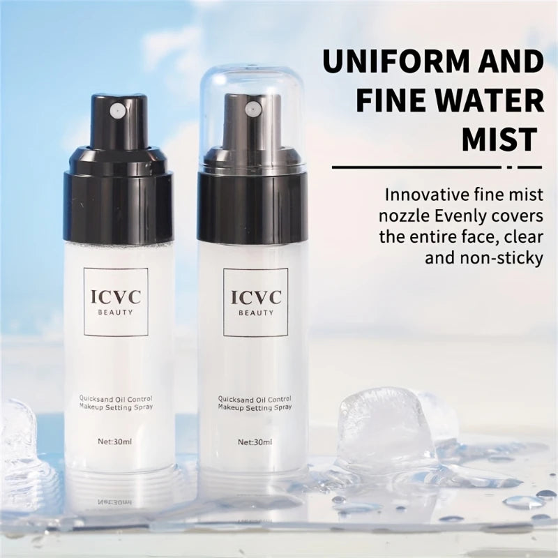 Spray de réglage de maquillage professionnel, Spray de Fixation de contrôle de l'huile, cosmétiques durables, mat naturel et rafraîchissant pour femmes