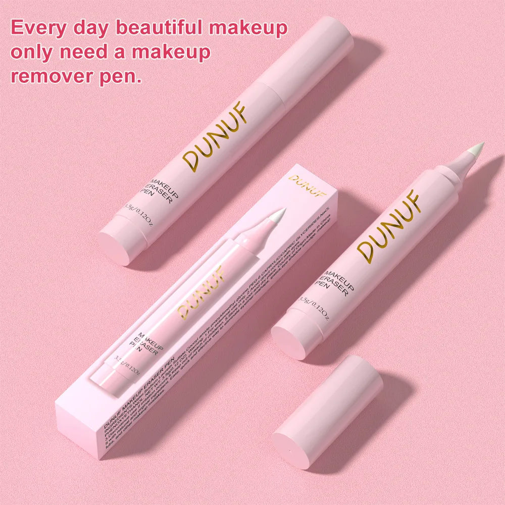 Stylo gomme de maquillage pour lèvres, yeux, outil de nettoyage des pores du visage, crayon dissolvant doux, formule sans traction, soins de la peau indispensables