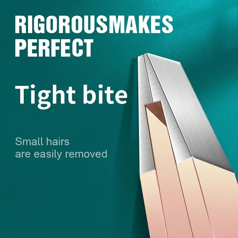 Ensemble de pincettes à sourcils dégradées, 4 pièces, pinces à sourcils en acier inoxydable, ensemble d'outils de beauté professionnels pour les poils du visage, la croissance intérieure