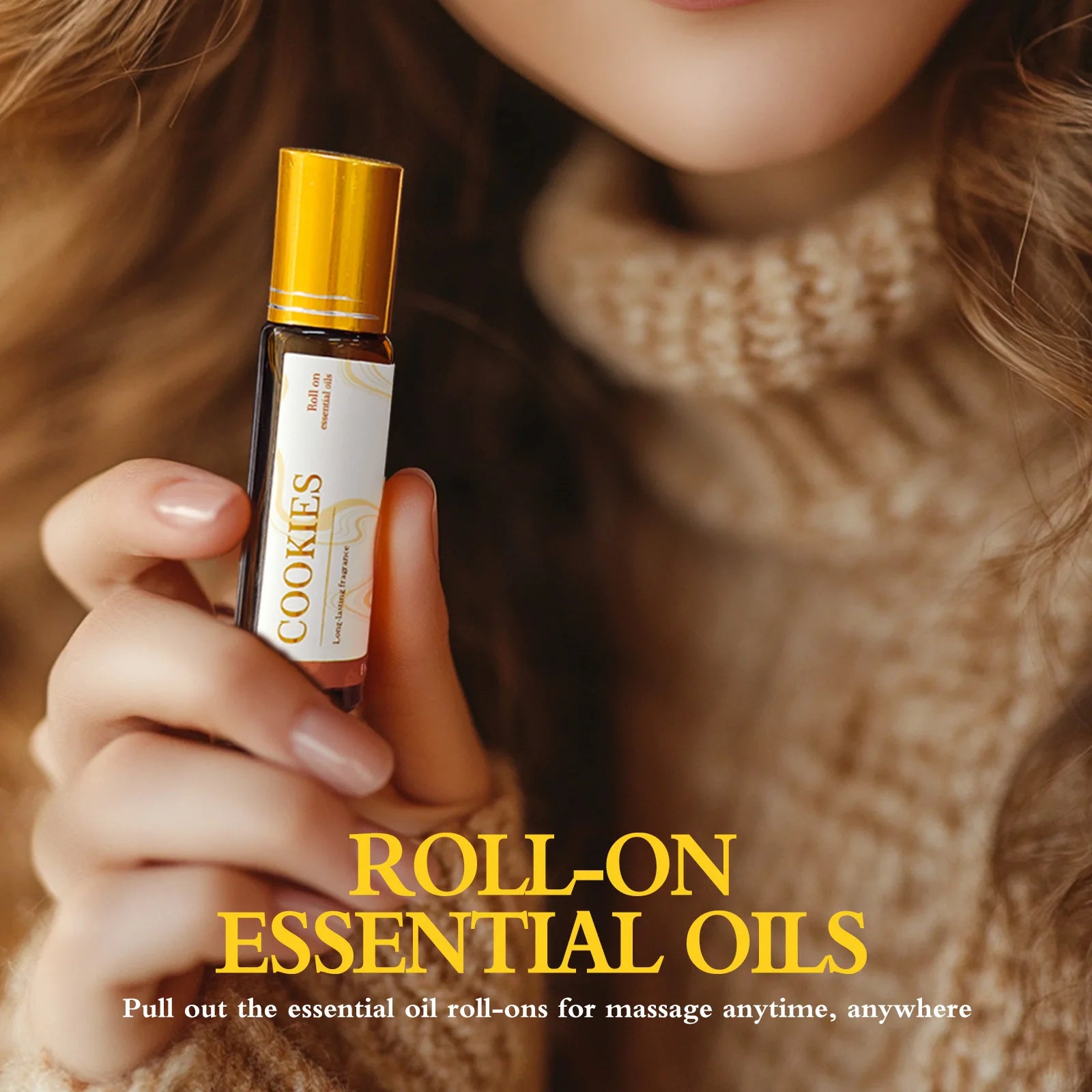 Huiles essentielles à rouleau de lavande 10ml, parfum pour femmes, huiles de Massage pour le corps, soins de la peau, cadeaux de vacances, soins des ongles hydratants