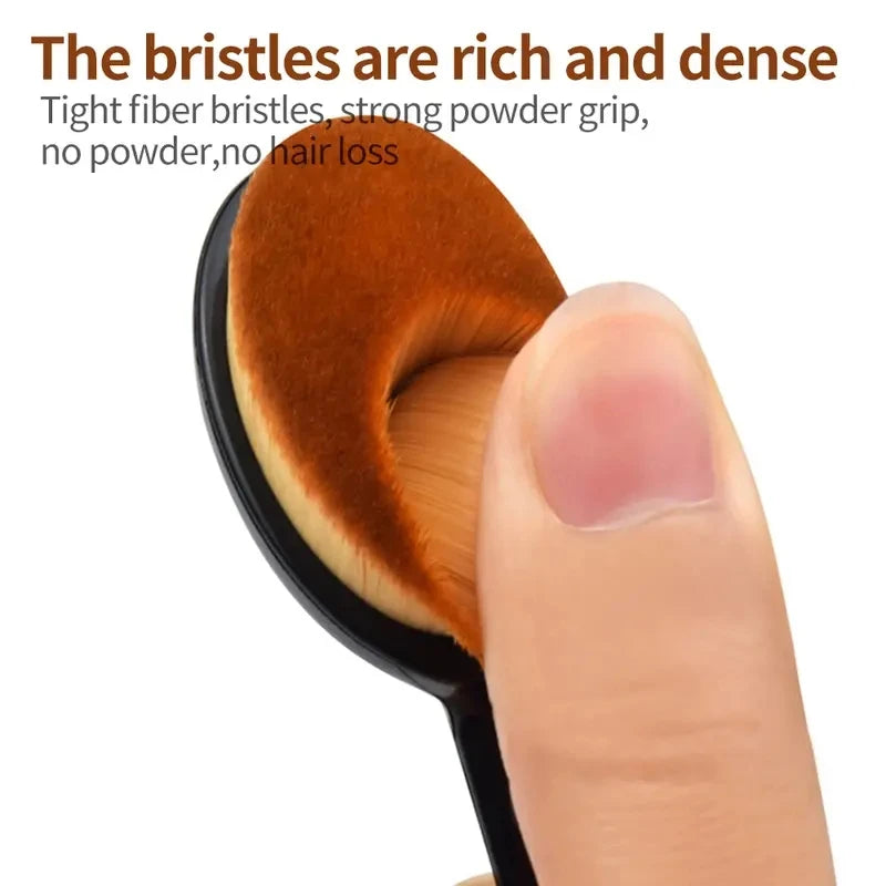 1/2/5 pièces grande brosse de fond de teint brosse à dents forme maquillage outils de maquillage obtenir une Application rapide et uniforme de crèmes et de poudres cosmétiques