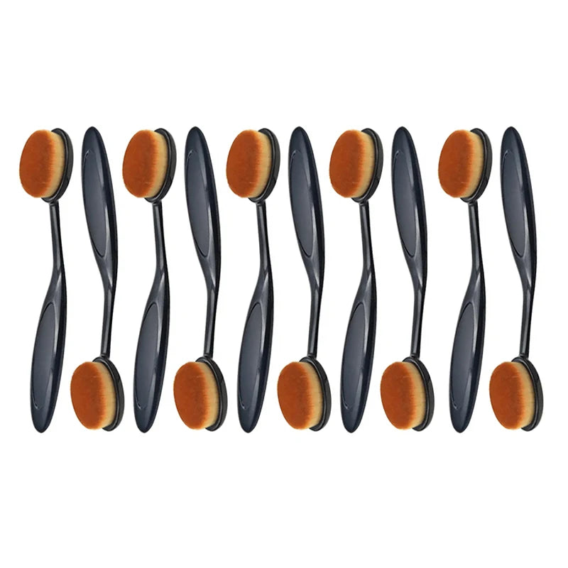 1/2/5 pièces grande brosse de fond de teint brosse à dents forme maquillage outils de maquillage obtenir une Application rapide et uniforme de crèmes et de poudres cosmétiques
