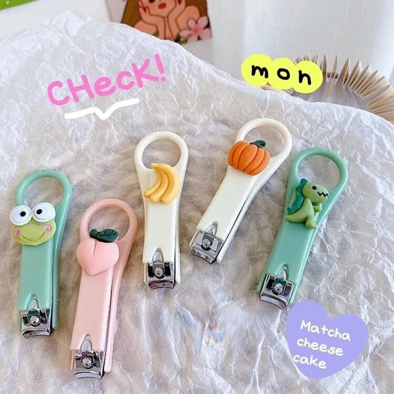 Kawalmovies-Coupe-ongles grenouille coloré pour enfant, ciseaux de pédicure, outil de manucure et de beauté