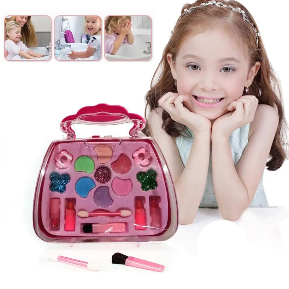 Kit de maquillage pour enfants pour filles, Kit de maquillage lavable pour enfants, jouets pour filles, Kit de maquillage pour petites filles réelles, maquillage de jeu de princesse