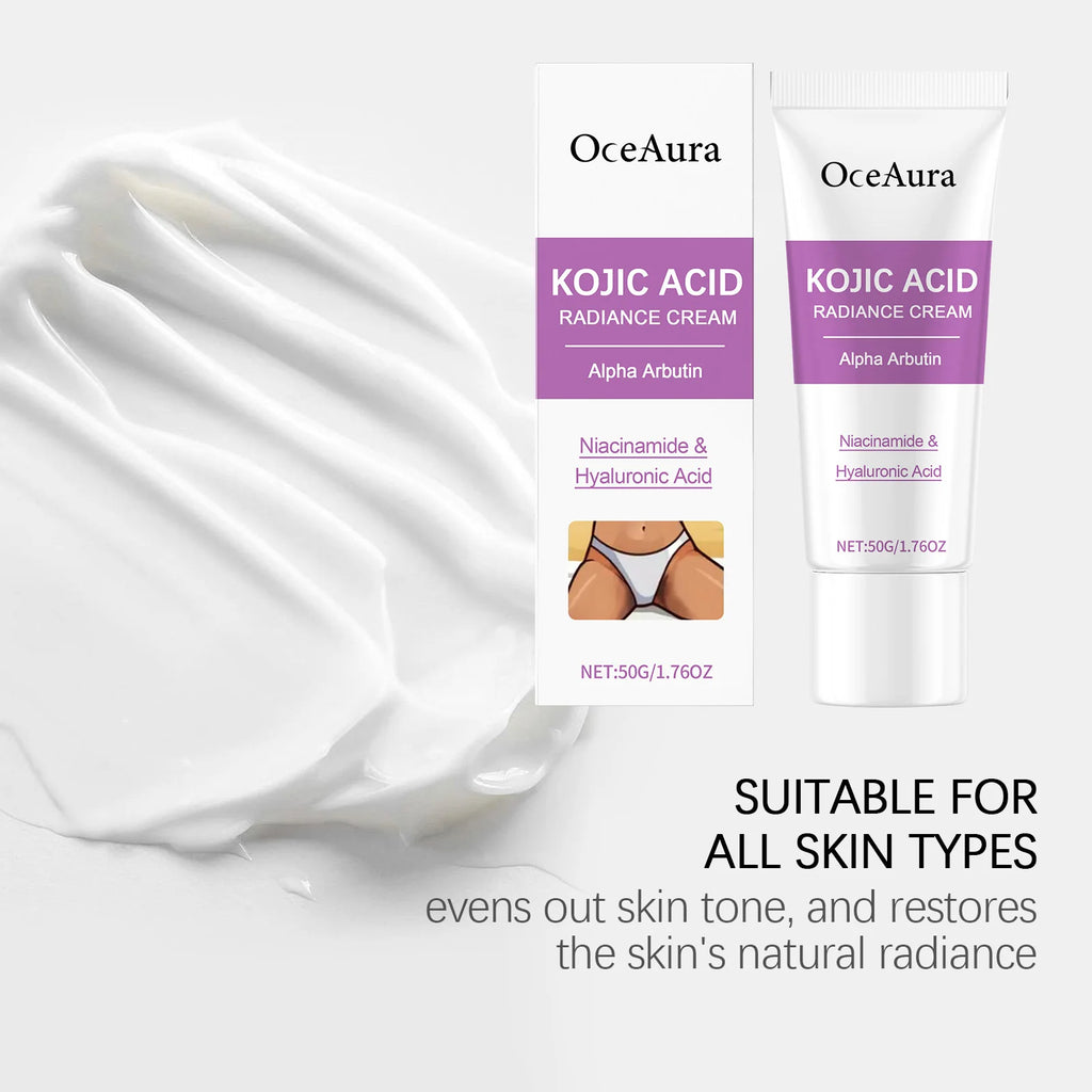 Crème blanchissante pour le corps 50g, blanchiment des parties intimes féminines, soin rafraîchissant, soin quotidien, crème blanchissante pour les aisselles