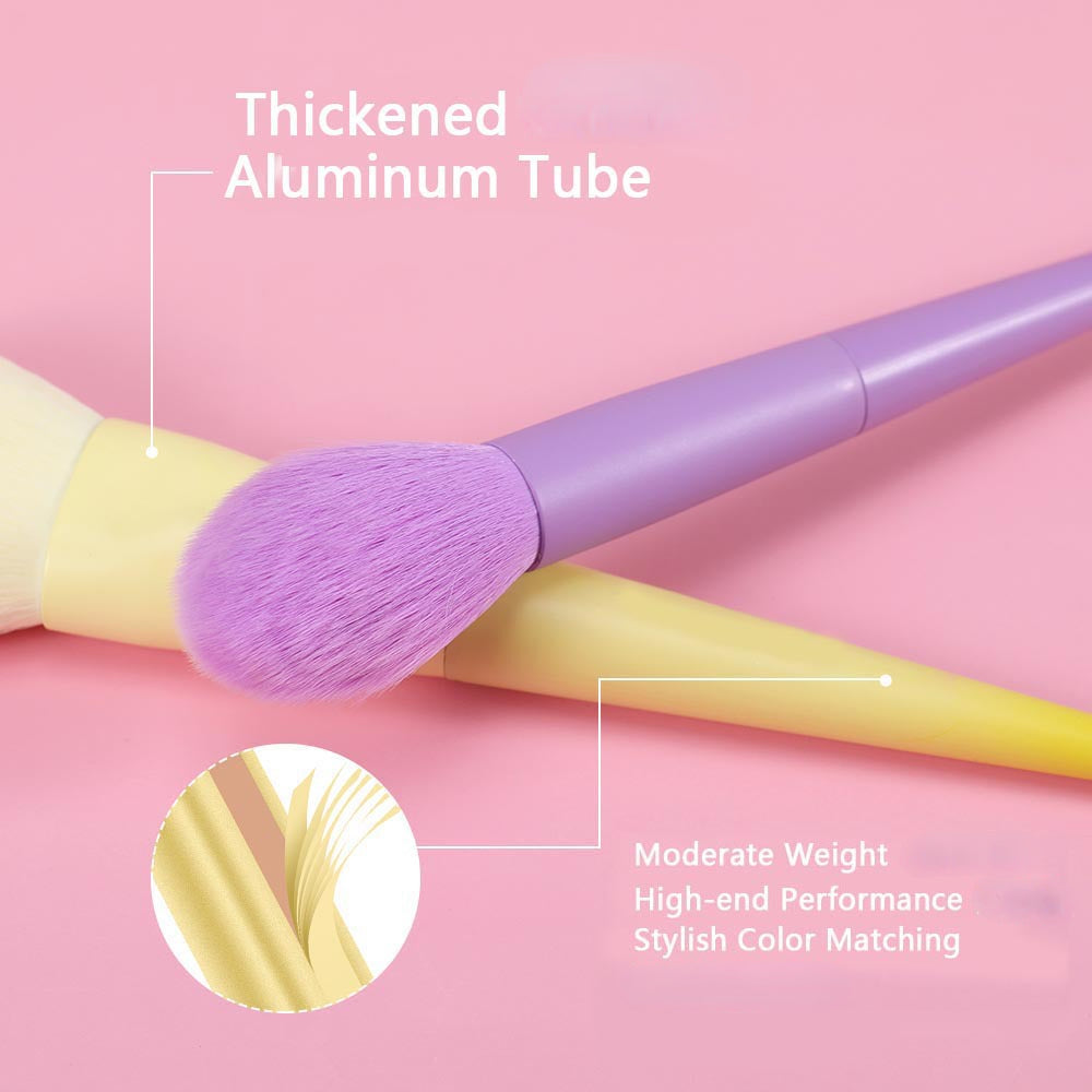 17 pinceaux de maquillage multicolores pinceaux de couleur ensemble de pinceaux de maquillage outils de maquillage ensemble complet