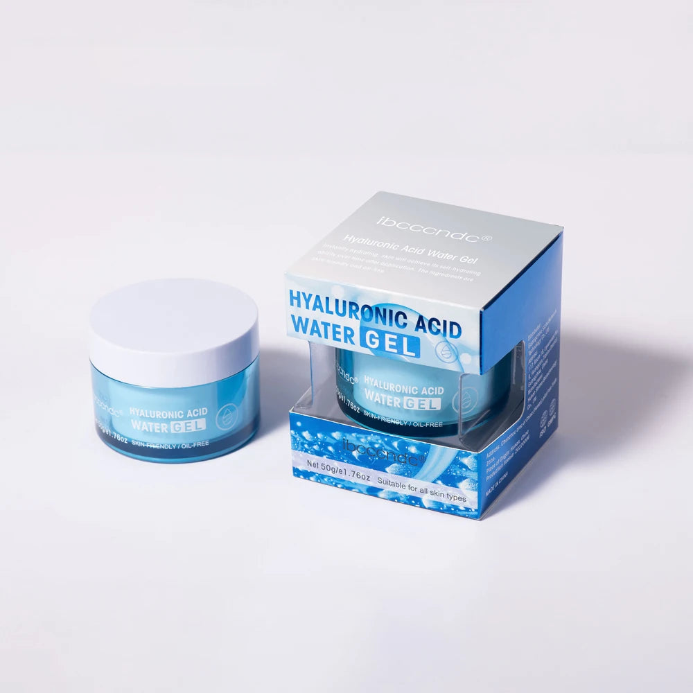 Gel d'eau hydratant à l'acide hyaluronique/crème hydratante pour le visage, hydratant quotidien pour peau sèche, améliore la sécheresse, 50g