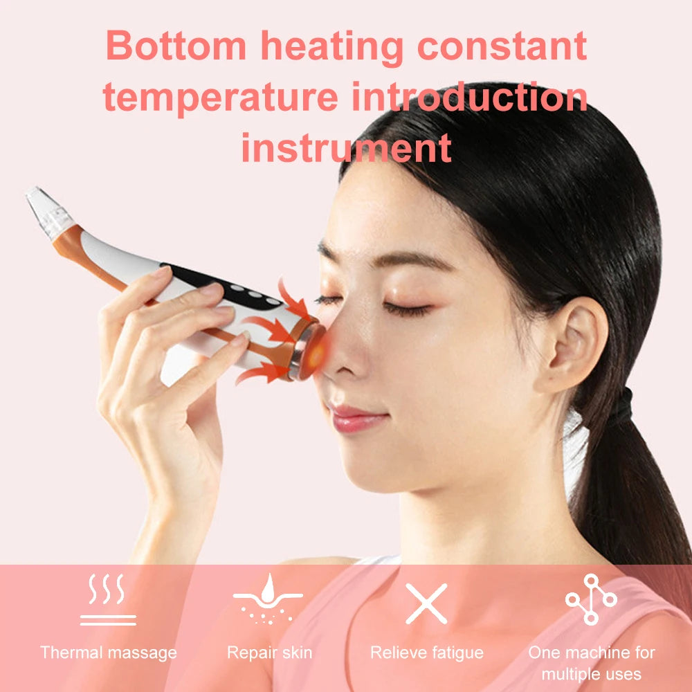 Dissolvant électrique de points noirs et nettoyeur de pores, dispositif Facial de traitement de l'acné avec raffermissement de la peau pour un nettoyage en profondeur des outils de soins de la peau