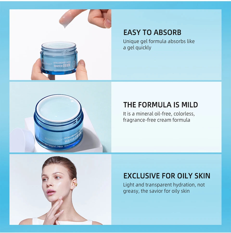 Crème Gel à l'acide hyaluronique, hydratante pour le visage, pour hydrate et lisse, peau Extra sèche, nourrissante, améliore la sécheresse, Lotion pour le visage