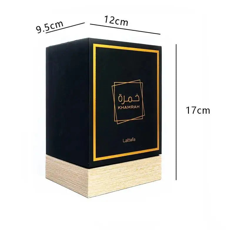 1 paquet de parfum Lattafa Khamrah 3,4 oz/100 ml 3,4 oz/100 ml-parfum chaud à la vanille et à la cannelle, spray de parfum unisexe