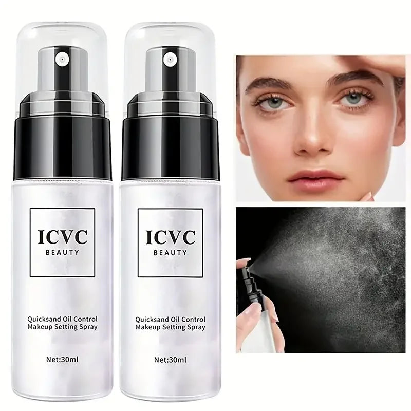 Spray de réglage de maquillage professionnel, Spray de Fixation de contrôle de l'huile, cosmétiques durables, mat naturel et rafraîchissant pour femmes