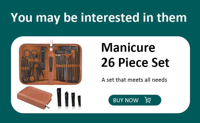 Ensemble de coupe-ongles en acier inoxydable, avec sac pliant, Kits de coupe de manucure, ciseaux, outil de maquillage et de beauté, 12 à 16 pièces/ensemble