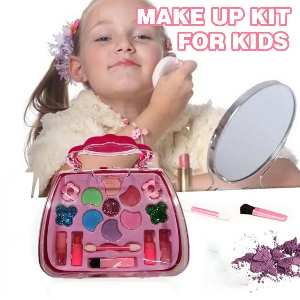 Kit de maquillage pour enfants pour filles, Kit de maquillage lavable pour enfants, jouets pour filles, Kit de maquillage pour petites filles réelles, maquillage de jeu de princesse