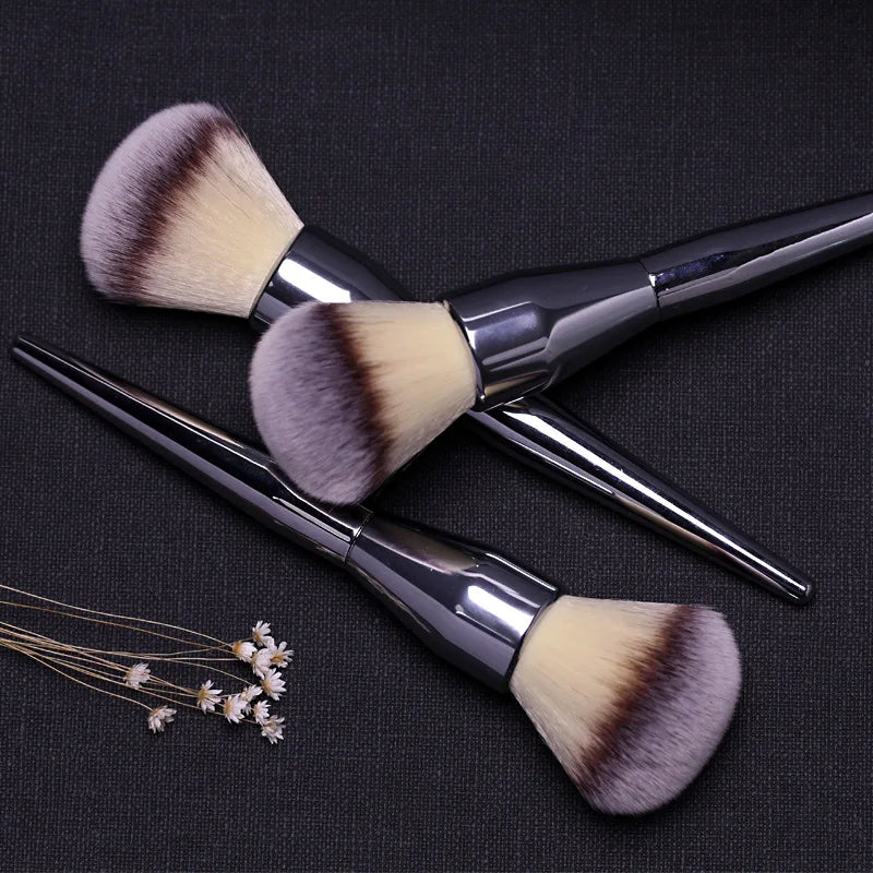 Pinceau à poudre en vrac, simple et grand, fibre ultra douce, outil de beauté