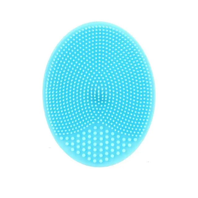 Brosse de lavage du visage en Silicone, nettoyage des Pores, shampoing pour bébé, brosse de bain pour bébé, cheveux doux, peigne rond, usage domestique