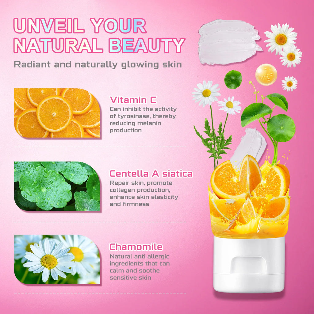 Crème éclaircissante pour le corps, hydratante, pour le visage, la poitrine, les genoux, les coudes, les mains, les ati elles