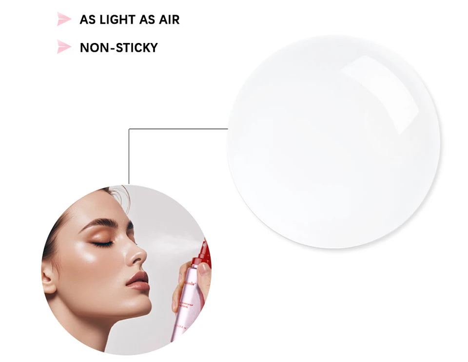 Spray de réglage imperméable et mat, Base mate brillante, huile de contrôle du maquillage, Non collant, fixateur de maquillage imperméable pour toutes les peaux