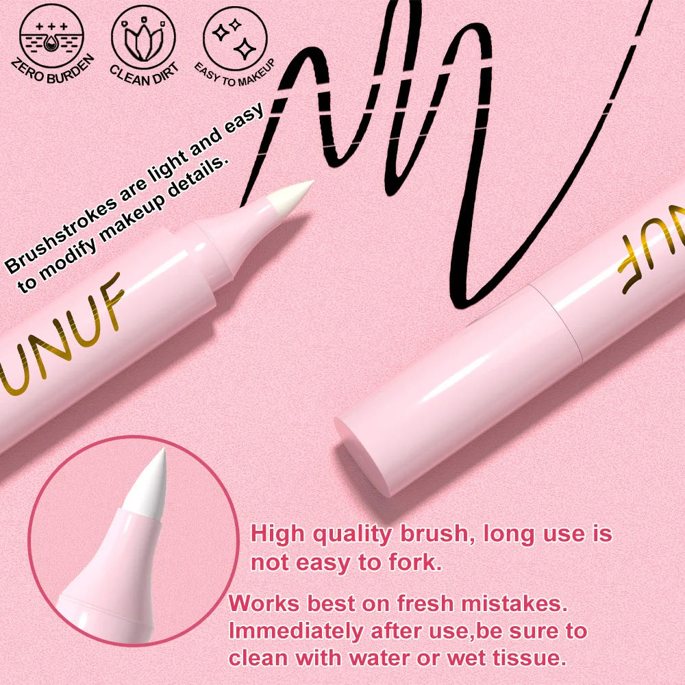 Stylo gomme de maquillage pour lèvres, yeux, outil de nettoyage des pores du visage, crayon dissolvant doux, formule sans traction, soins de la peau indispensables