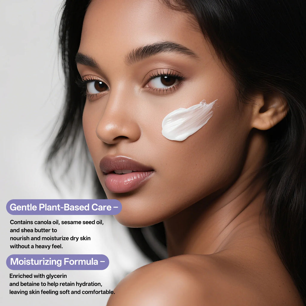 Crème hydratante au lait 50ml, crème hydratante en profondeur, beurre de karité et glycérine, barrière réparatrice, estompe les ridules, Non grasse pour toutes les peaux