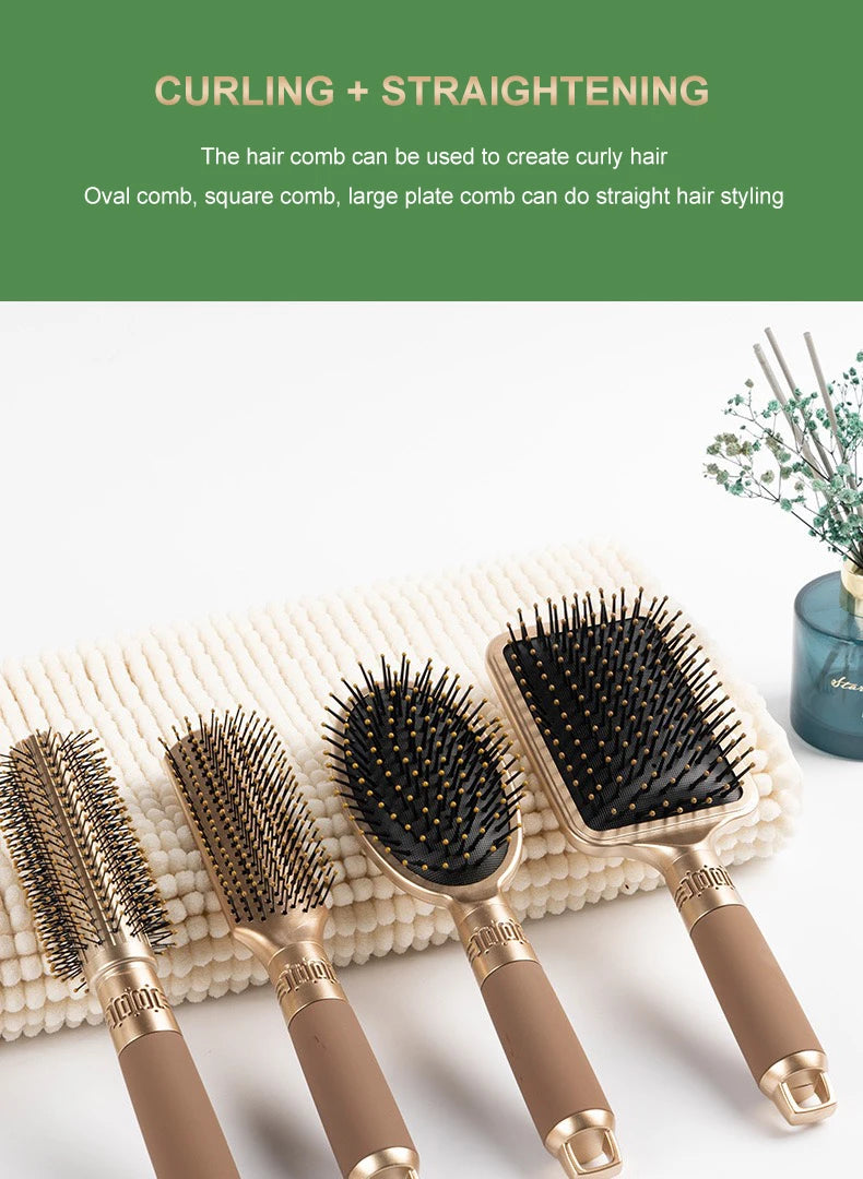 CALIYI cheveux Massage coussin d'air peigne brosse cuir chevelu brosse à cheveux démêlant antistatique Salon SPA coiffure outil de coiffure ovale rond