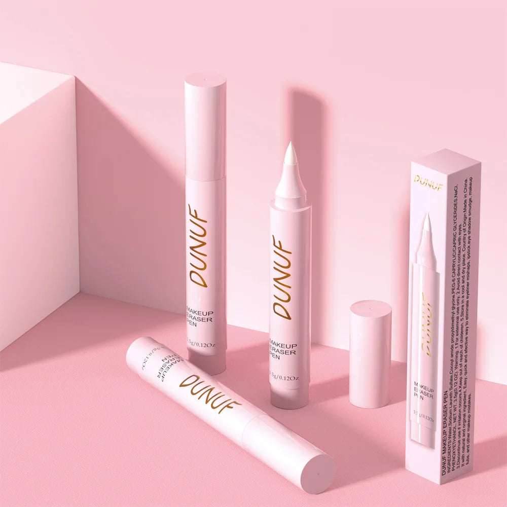 Stylo gomme de maquillage pour lèvres, yeux, outil de nettoyage des pores du visage, crayon dissolvant doux, formule sans traction, soins de la peau indispensables