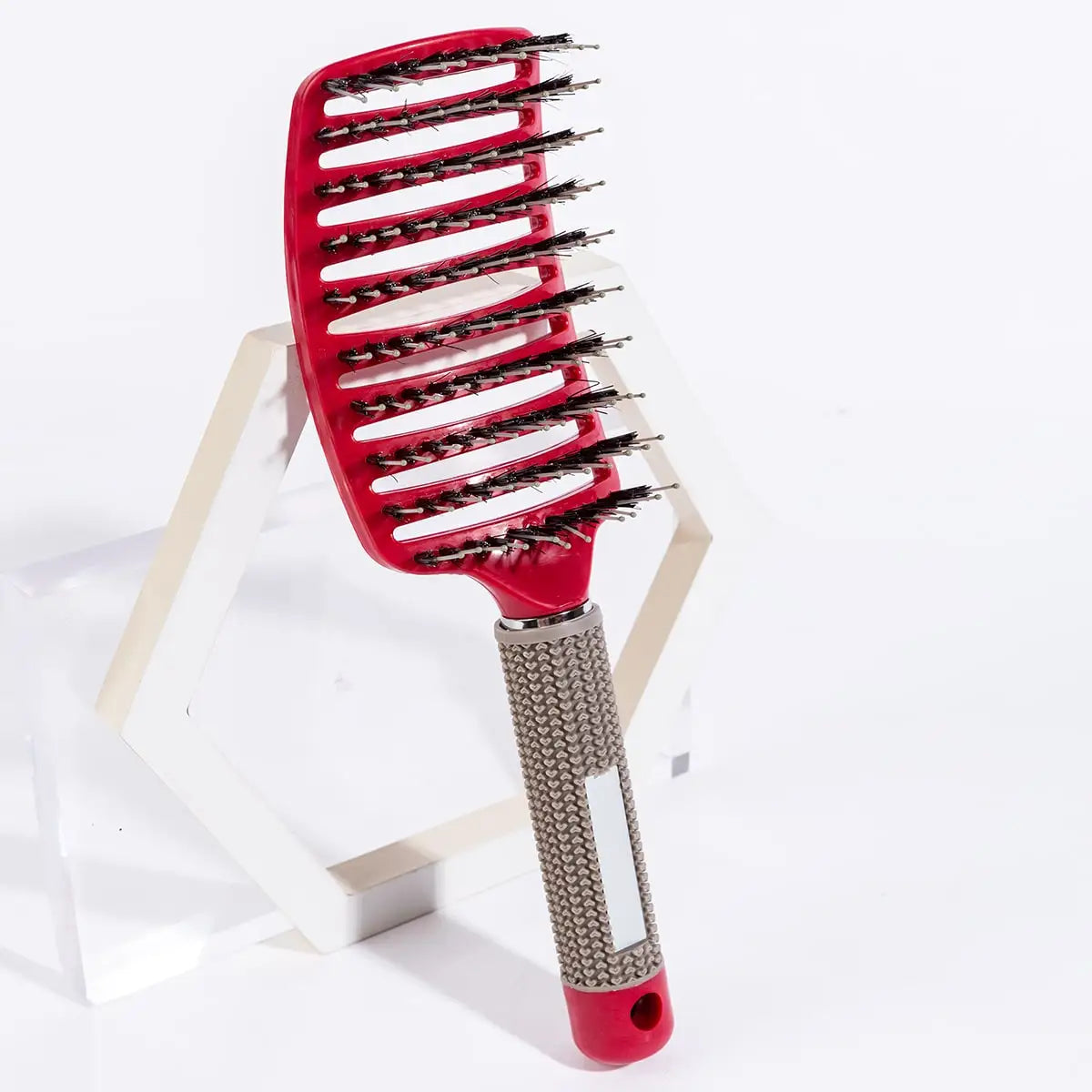 Brosse à cheveux peigne de Massage du cuir chevelu brosse à cheveux poils de sanglier en Nylon femmes humide bouclés démêlant brosse à cheveux Salon de coiffure outil de coiffure