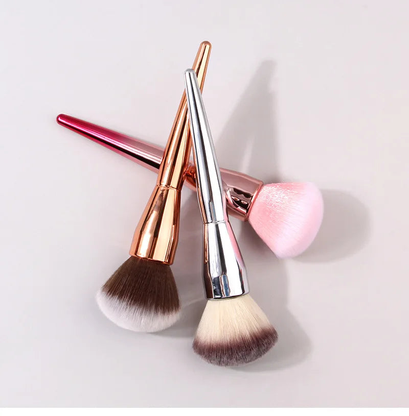 Pinceau à poudre en vrac, simple et grand, fibre ultra douce, outil de beauté