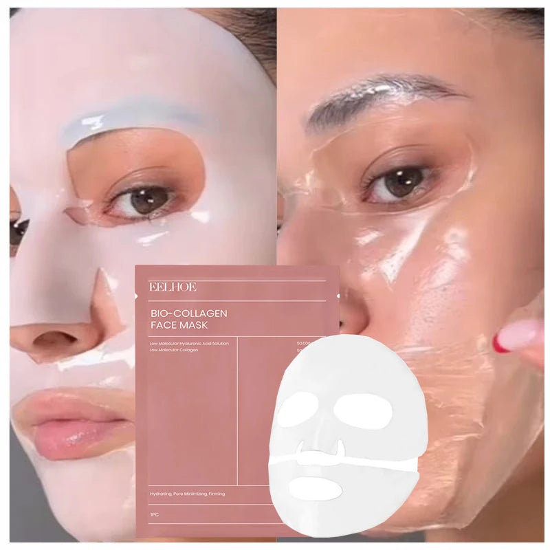 Masque facial au Bio collagène, rétrécit les Pores, hydratant en profondeur, masque de nuit, hydratant, rafraîchissant, éclaircissant, soins pour la peau, 1/3/5/10 pièces