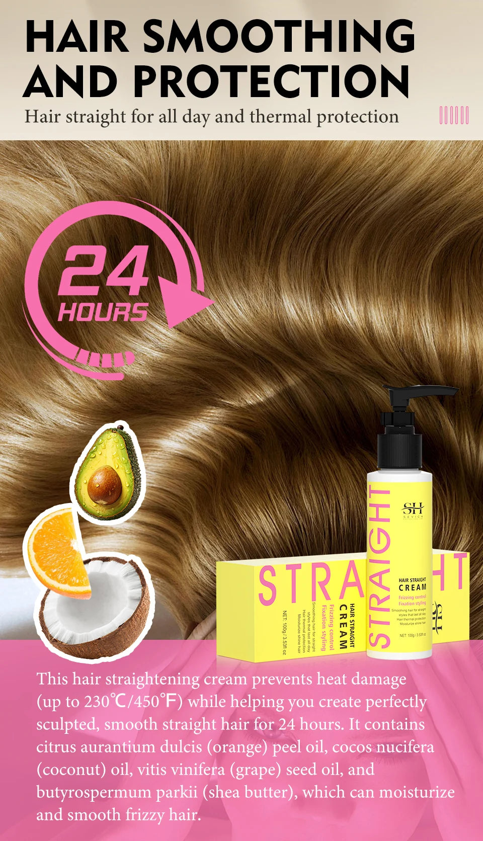 SEVICH – crème lissante à la kératine, revitalisante réparatrice pour cheveux, crème correctrice de protéines pour Salon de coiffure, réduit les cheveux crépus et secs