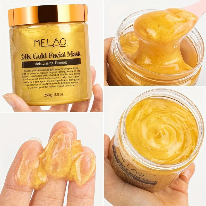 Tiroir AO-Masque facial doré 24K, masque de beauté, élimine la peau, masques qualifiée aux hydratants au collagène doré, France