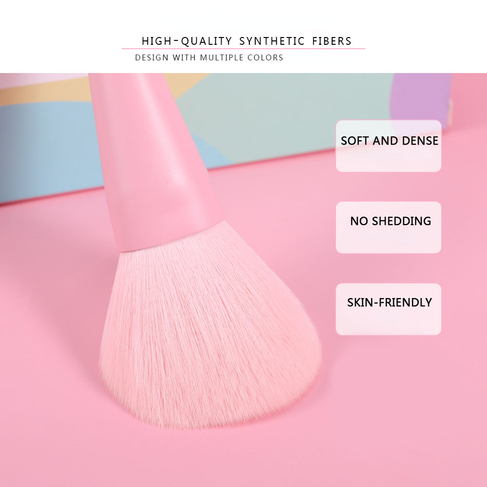 17 pinceaux de maquillage multicolores pinceaux de couleur ensemble de pinceaux de maquillage outils de maquillage ensemble complet