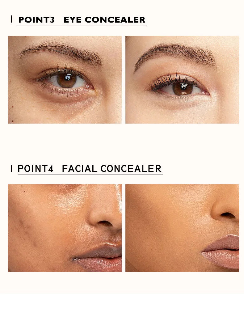 Crème anti-cernes pour Contour du visage, 15 couleurs, couverture complète des imperfections, fond de teint contre l'acné, Base anti-cernes imperméable, Palette de maquillage cosmétique