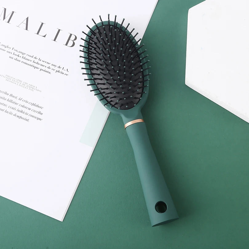 1 shunfa coussin d'air peigne cheveux cuir massage peigne coiffant peigne cheveux bouclés peigne