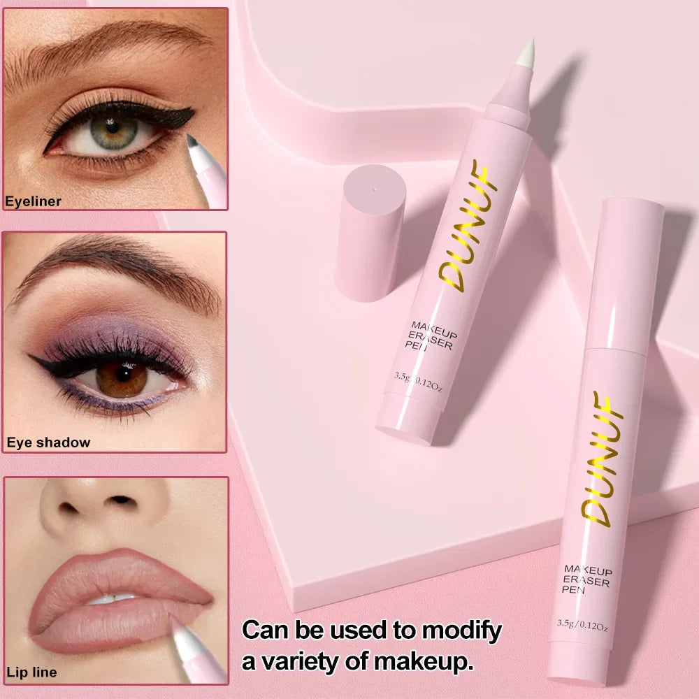 Stylo gomme de maquillage pour lèvres, yeux, outil de nettoyage des pores du visage, crayon dissolvant doux, formule sans traction, soins de la peau indispensables