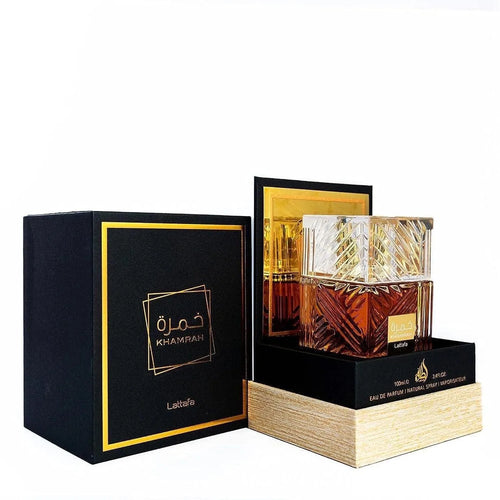 1 paquet de parfum Lattafa Khamrah 3,4 oz/100 ml 3,4 oz/100 ml-parfum chaud à la vanille et à la cannelle, spray de parfum unisexe