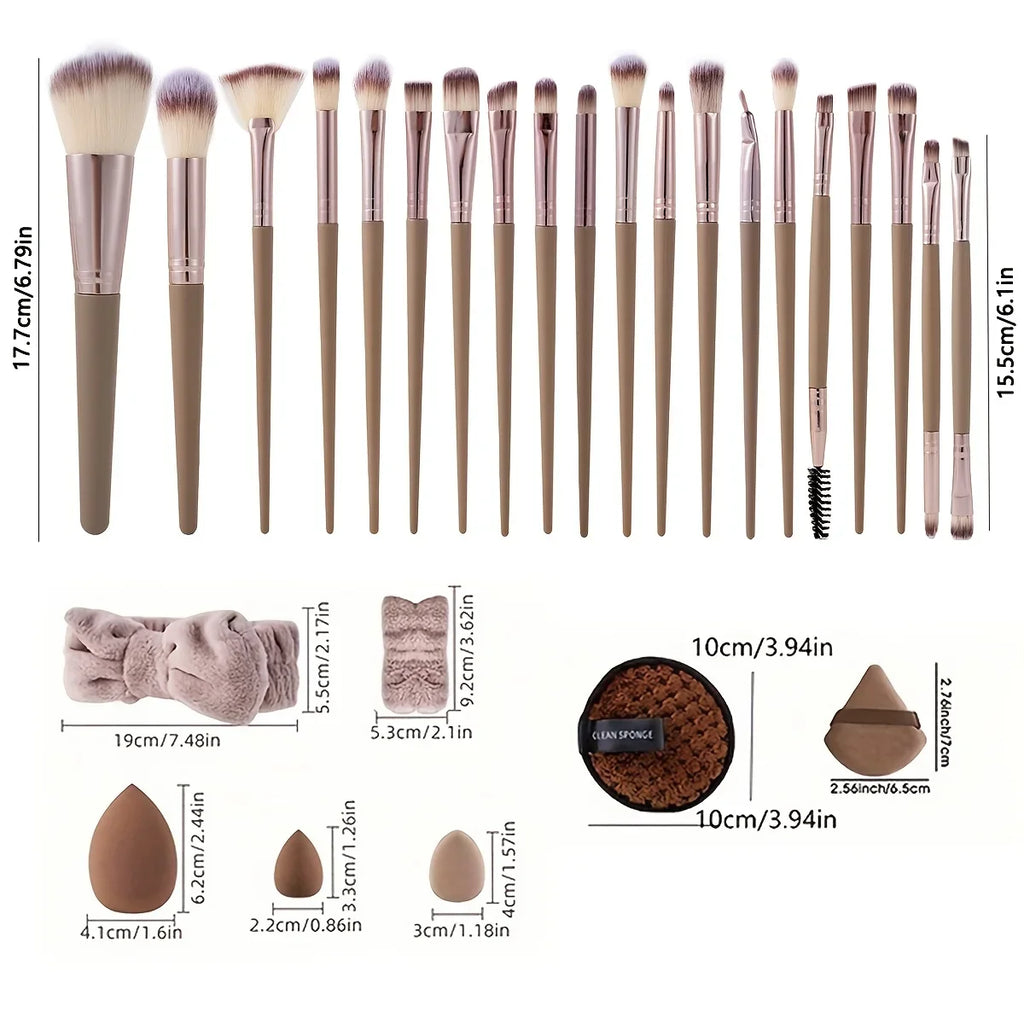 Ensemble d'outils de maquillage, grandes et petites éponges de beauté pour une application et un retrait de maquillage impeccables, ensemble complet d'outils, 20/40 pièces