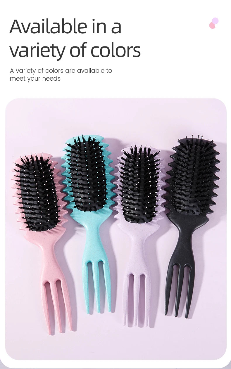 Brosse coiffante pour cheveux bouclés Candy Bursh: boucles définies sur cheveux mouillés, poils en Nylon, peigne démêlant et volumateur pour tous les types de cheveux, 1 pièce