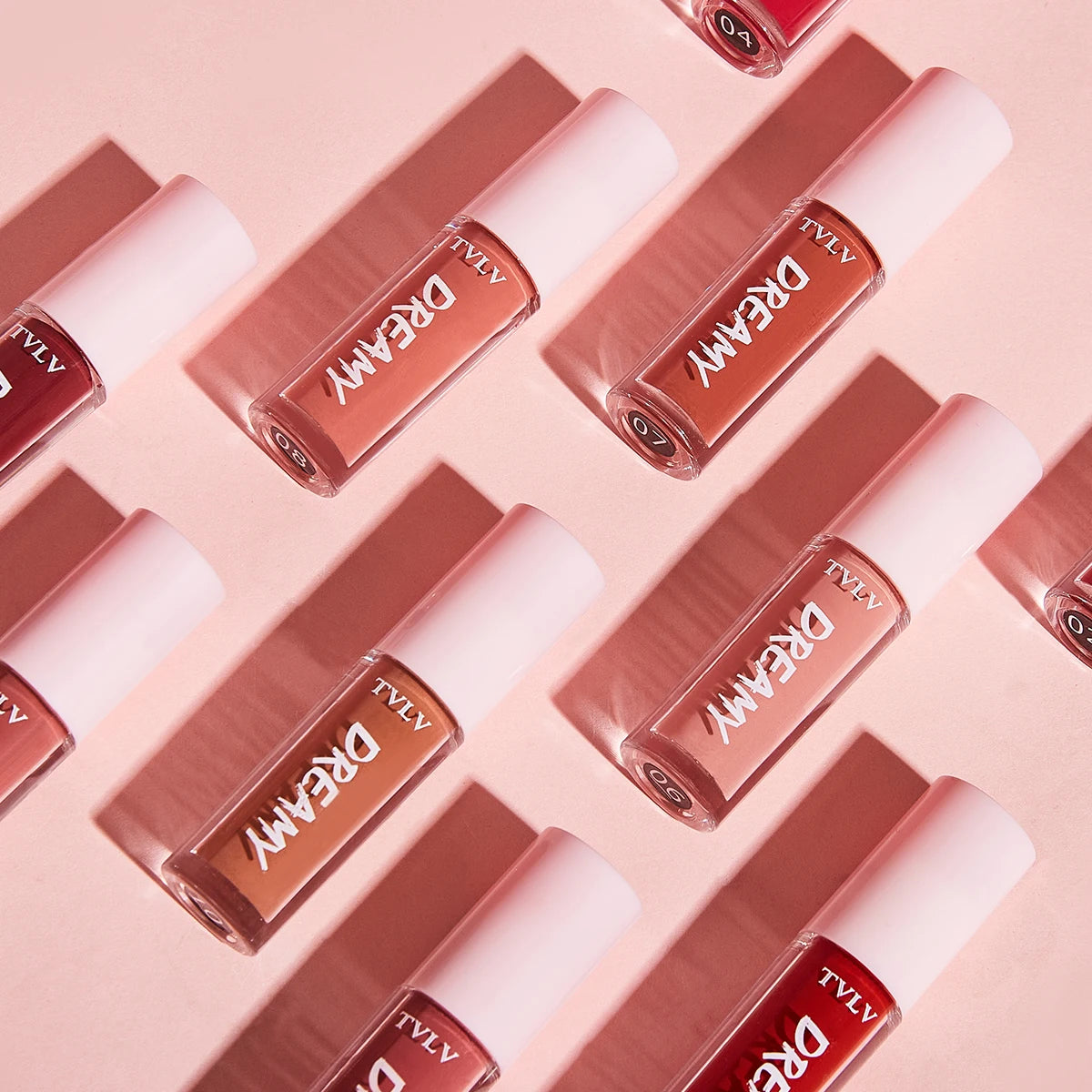 Ensemble de maquillage pour vernis à lèvres rouge, 10 couleurs, exquis, pratique, confortable, Portable, facile à appliquer