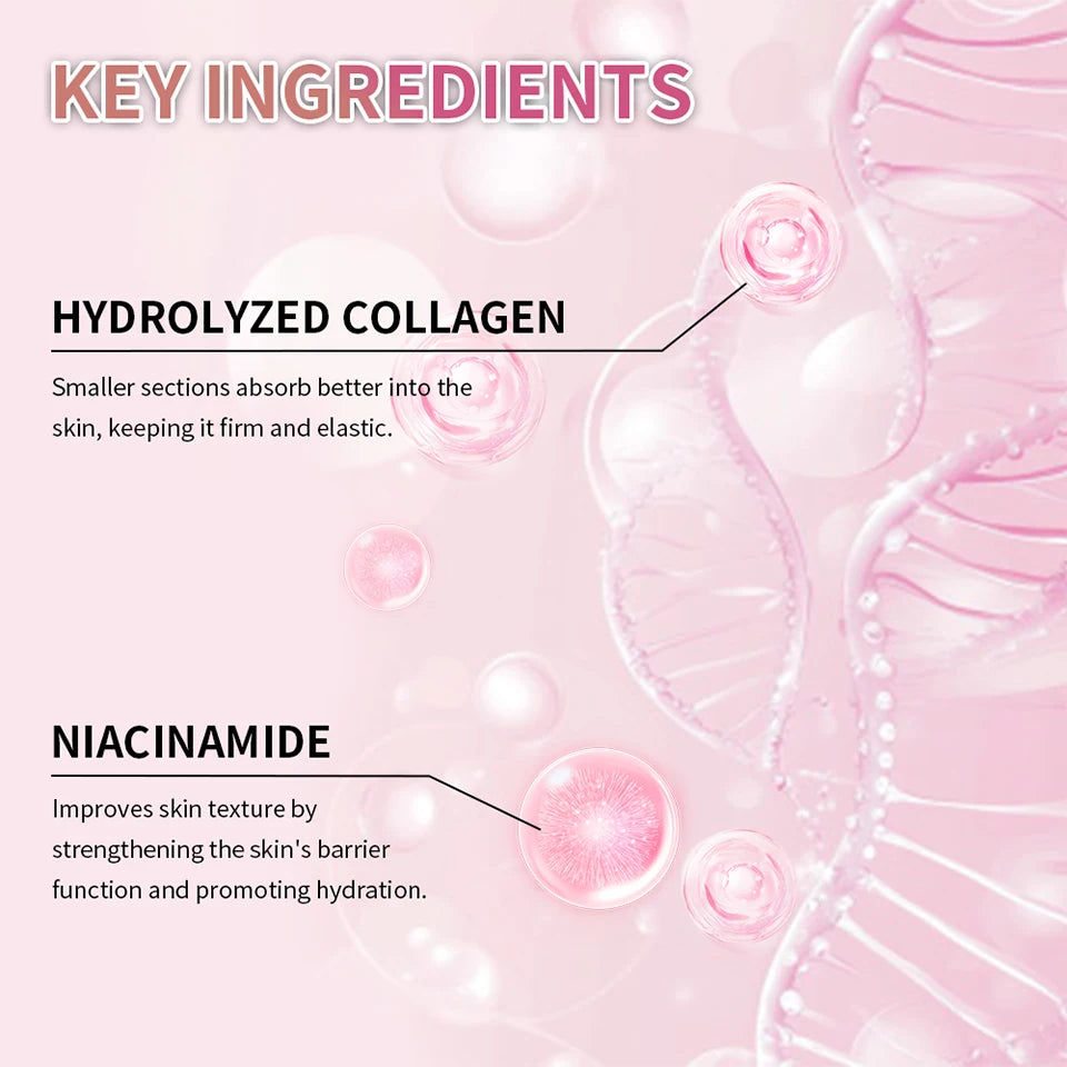 Crème hydratante à la gelée de collagène, Niacinamide, collagène hydrolysé, raffermissant, apaisant, Anti-âge, fermeté, hydratation, soins pour la peau