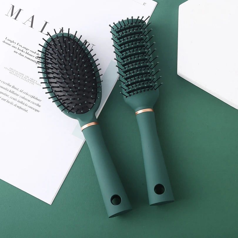 1 shunfa coussin d'air peigne cheveux cuir massage peigne coiffant peigne cheveux bouclés peigne