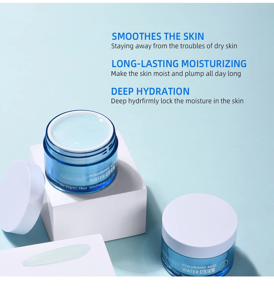 Crème Gel à l'acide hyaluronique, hydratante pour le visage, pour hydrate et lisse, peau Extra sèche, nourrissante, améliore la sécheresse, Lotion pour le visage