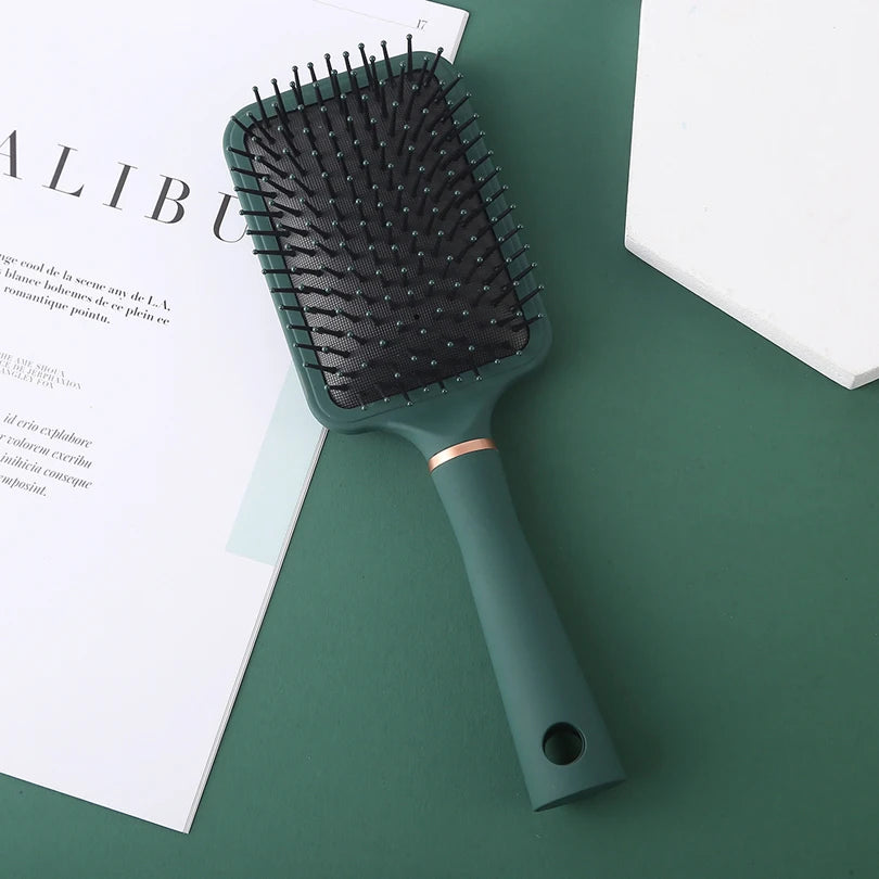 1 shunfa coussin d'air peigne cheveux cuir massage peigne coiffant peigne cheveux bouclés peigne