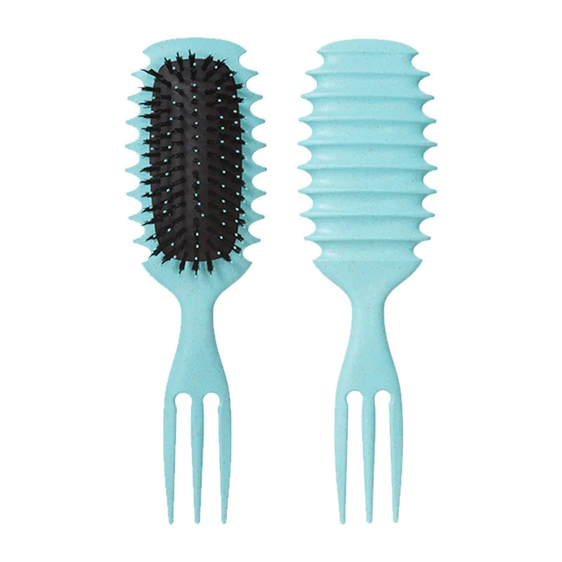 Brosse coiffante pour cheveux bouclés Candy Bursh: boucles définies sur cheveux mouillés, poils en Nylon, peigne démêlant et volumateur pour tous les types de cheveux, 1 pièce