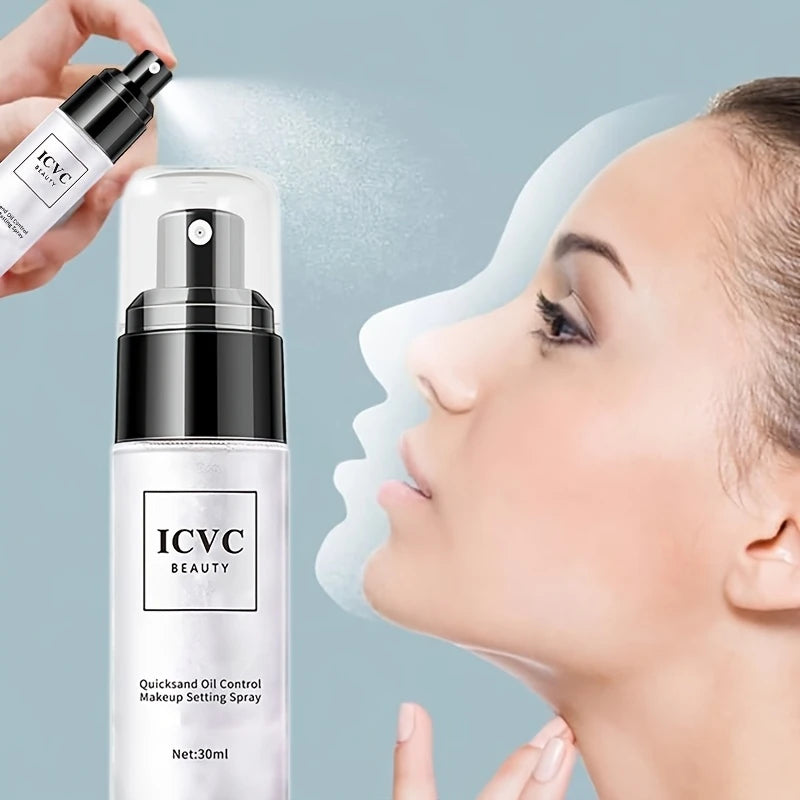 Spray de réglage de maquillage professionnel, Spray de Fixation de contrôle de l'huile, cosmétiques durables, mat naturel et rafraîchissant pour femmes