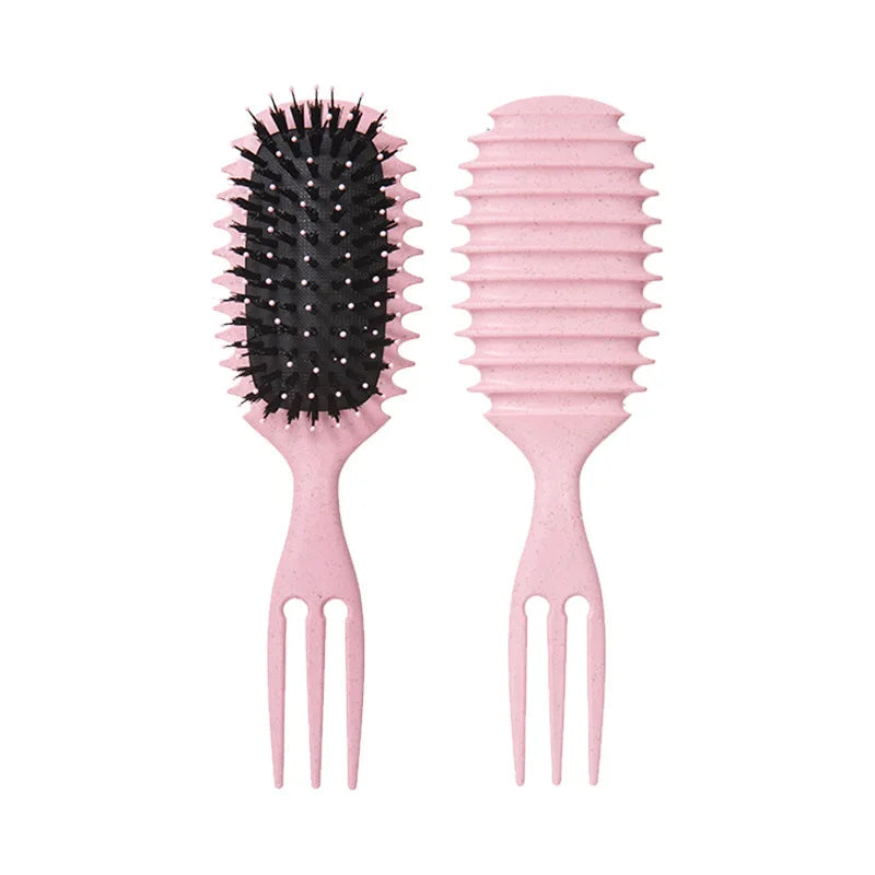 Brosse coiffante pour cheveux bouclés Candy Bursh: boucles définies sur cheveux mouillés, poils en Nylon, peigne démêlant et volumateur pour tous les types de cheveux, 1 pièce